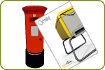 Picture of a postbox and Beehaus Brochure