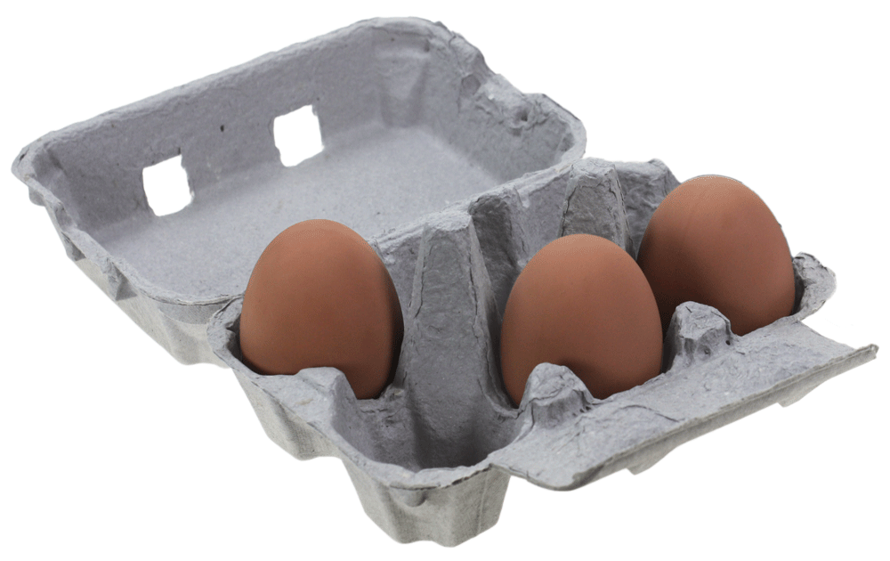 Egg Boxes Grey Pack of 20 Eier, Boxen und Kartons