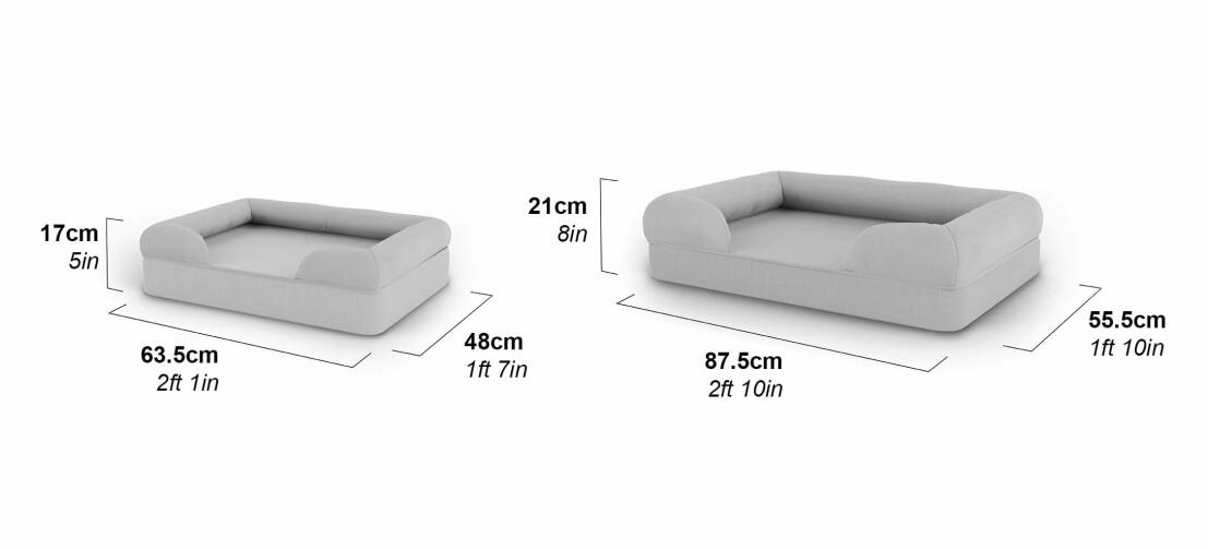 Memory Foam Katzensofa - Abmessungen Memory Foam Katzensofa - Abmessungen