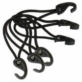 6 schwarzes bungee-seil für hühnerstallabdeckungen.