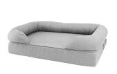 Graues nackenrollenbett für katzen