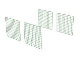 Zippi kaninchenauslauf-erweiterungsplatten - einfache höhe - 4er-pack