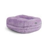 Weiches Maya Donut Katzenbett - Puderlila