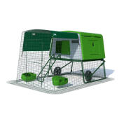 Eglu hühnerstall mit 2 meter auslauf und rädern
