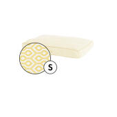 Kleines kissen hundebett bezug in honeycomb pollen print by Omlet.