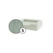 Kleine nackenrolle hundebett corduroy cover in moosgrün schatten von Omlet.