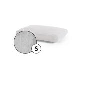 Kleines kissen hundebett corduroy cover in pebble grey shade by Omlet.