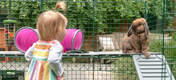 Kinder werden es lieben, den Auslauf mit neuen Ebenen zu variieren und ihren Kaninchen dabei zuzusehen, wie sie ihren tollen Abenteuerspielplatz erkunden.