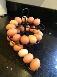 Leckere Eier von meinen Mädchen