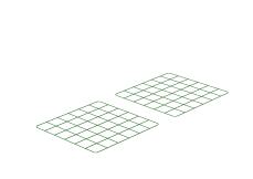 Zippi kaninchenauslauf-unterflurplatten - 2er-pack