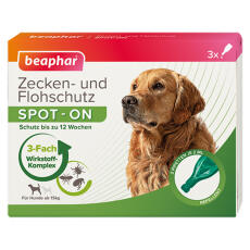 Beaphartick & flohschutz spot-on 3x2ml für große hunde (ab 15 kg)