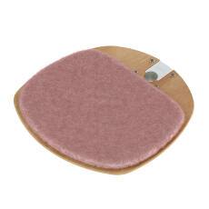 Freestyle indoor boden zur decke kratzbaum faux schaffell rosa bambus-plattform