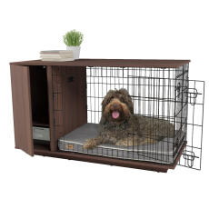Fido Studio 36 hundebox mit kleiderschrank walnuss