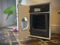 Maya katzentoilette begehbar mit aufbewahrung