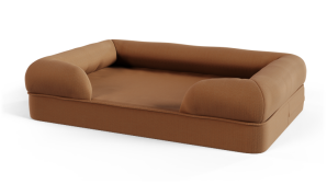 Memory-Foam Polsterbett für Hunde Medium - Mokkabraun