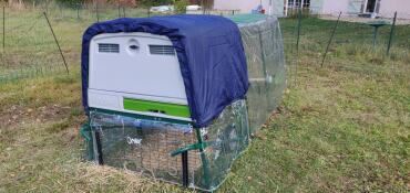 Omlet grün Eglu Cube großer hühnerstall und -auslauf mit Omlet extremtemperaturjacke