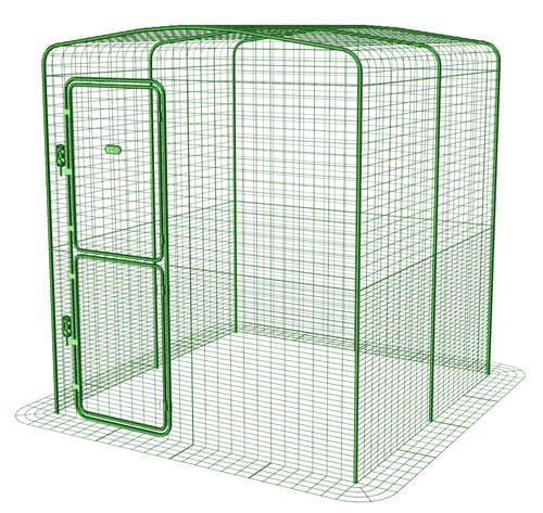 2 x 2 x 2 begehbarer hühnerauslauf