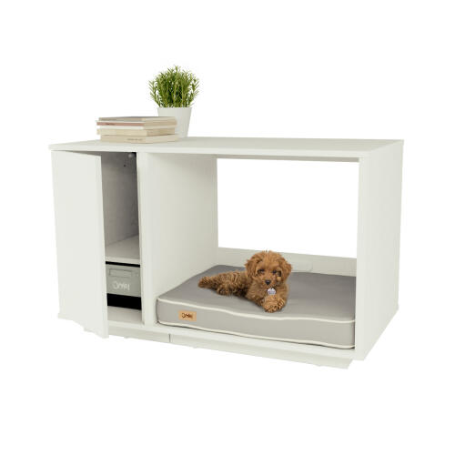 Fido Nook 24 mit kleiderschrank weiß