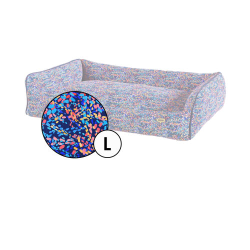 Großer nest hundebettbezug in patterpaws neon print von Omlet.