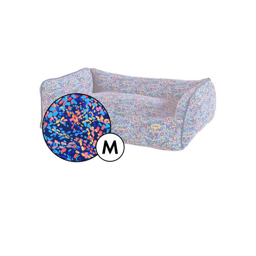 Mittelgroßer nest hundebettbezug in patterpaws neon print von Omlet.