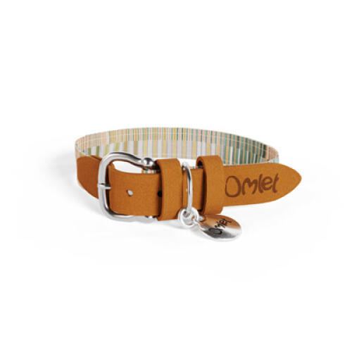 Omlet kleines hundehalsband pfotenspuren natur