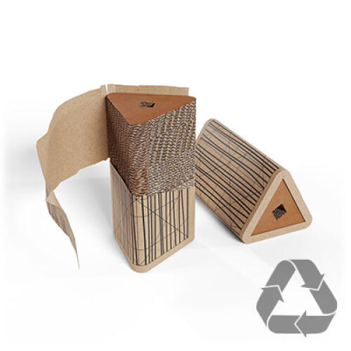 Nachfüllpackung aus recyclebarem karton für kurze und wandmontierte Stak katzenkratzbäume