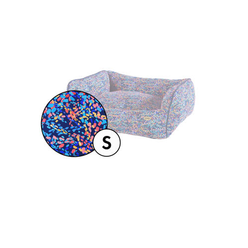 Kleines nest hundebettbezug in patterpaws neon druck von Omlet.