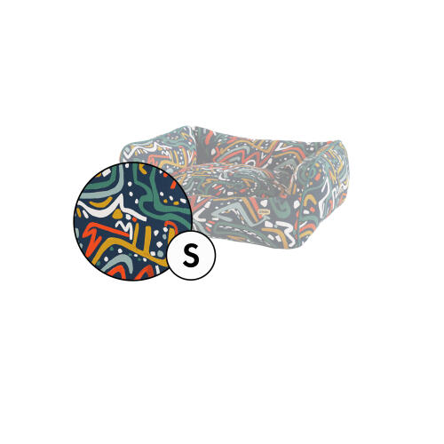Kleines nest hundebettbezug in zoomies druck von Omlet.