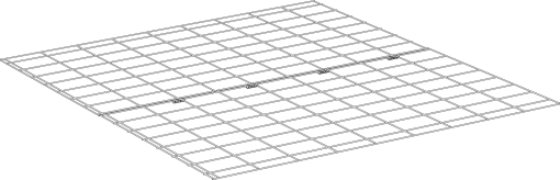 Ein diagramm der bodenplatten einer Eglu Go laufverlängerung