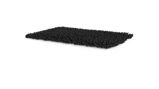Grauer mikrofaser-topper für Topology hundebett