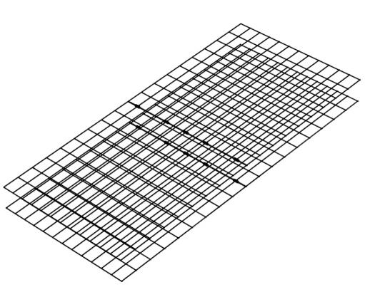 Ein diagramm des unterflurmusters