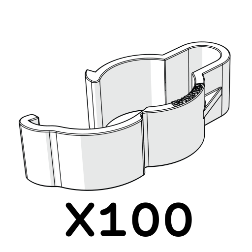 100 mighty clips d - schlauchklemmen (beutel) 810.0140.100