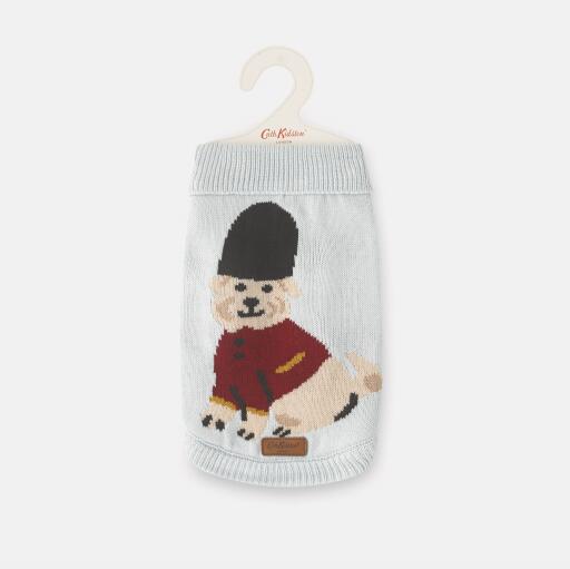 Grauer cath kidston hundepulli mit hund londoner themenpulli