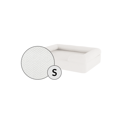 Omlet memory foam nackenrolle hundebett klein in meringue weiß