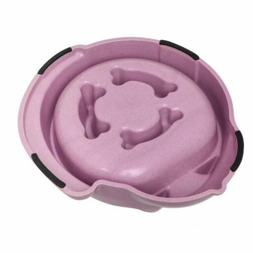 Bambusschale hundefutter in rosa