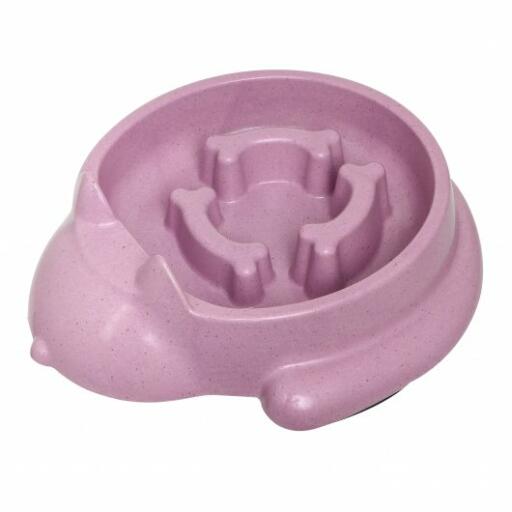 Bambusschale hundefutter in rosa
