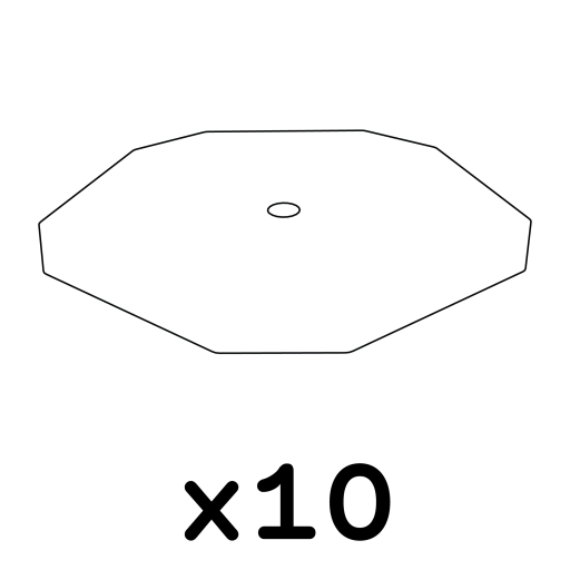 Geo vogelkäfig - packung mit 10 tray liners