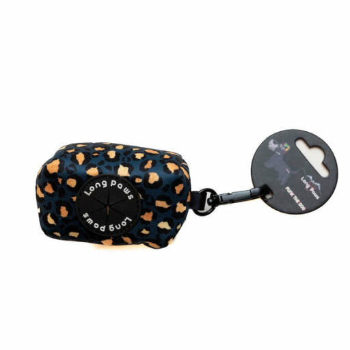 Lange pfoten funk der hund poo tasche beutel | leopard grün & Gold