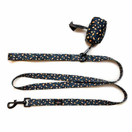 Lange pfoten funk der hund poo tasche beutel | leopard grün & Gold