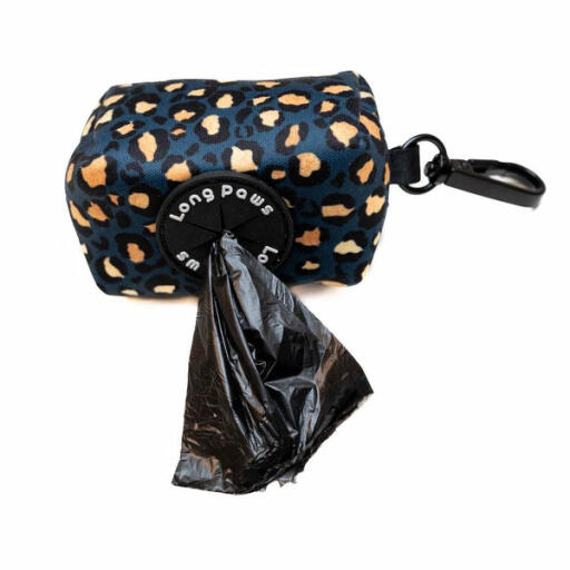 Lange pfoten funk der hund poo tasche beutel | leopard grün & Gold
