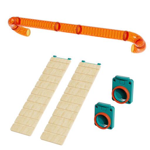 Starter-tunnel-set mit anschluss-set für hamster und rennmäuse
