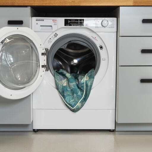 Grün Omlet hundebettbezug in der waschmaschine