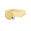 Omlet memory foam bolster dog bed medium in mellow yellow
