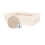Omlet memory foam bolster dog bed large in natural beige Omlet memory foam bolster dog bed large in natural beige