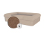 Omlet memory foam bolster dog bed large in toasted coconut Omlet memory foam bolster dog bed large in toasted coconut