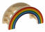 Die regenbogen-spielbrücke hat stufen und eine plattform für hamster. Die regenbogen-spielbrücke hat stufen und eine plattform für hamster.