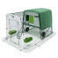 Eglu Cube mk2 extrem wetter decke grün