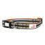 Lange pfoten komfort gepolstert hundehalsband schwarz & orange Lange pfoten komfort gepolstert hundehalsband schwarz & orange