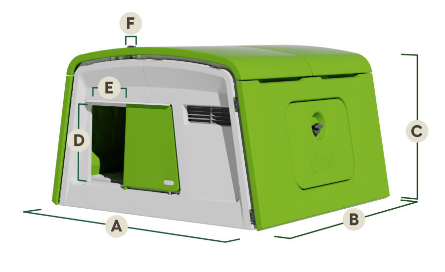 Eglu Cube abmessungen des hauses