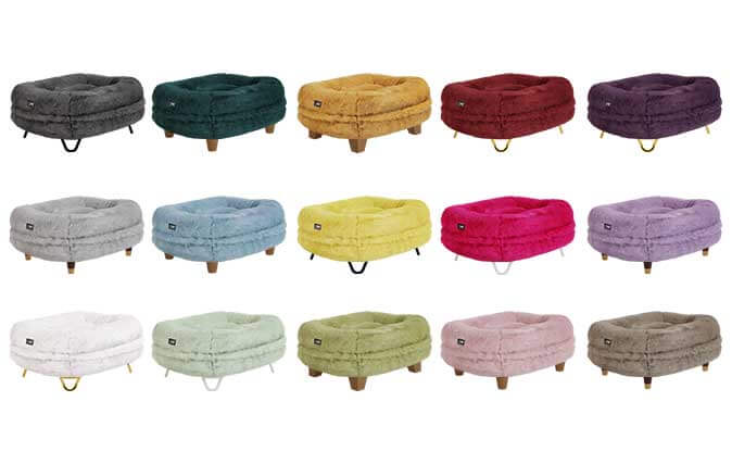 Maya donut-katzenbett mit 15 farben und designerfüßen